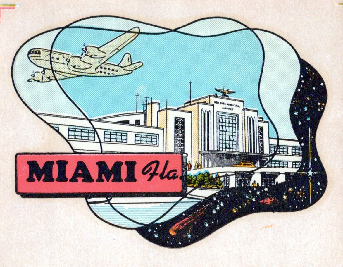 (image for) Florida Ft. Myers Beach Vintage Vacation Stickers